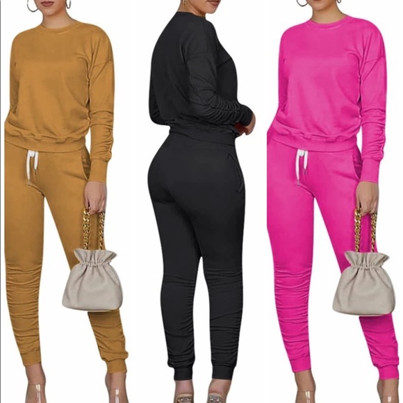 Solid Jogger Set - Picture 2 of 2